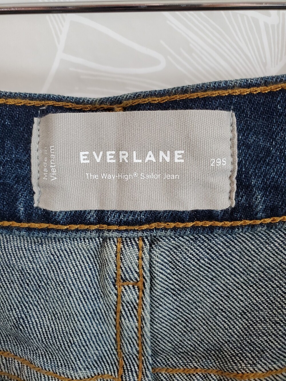 NEW Everlane the way high Wide Leg Sailor Jeans Women's 29 Short - Picture 9 of 11